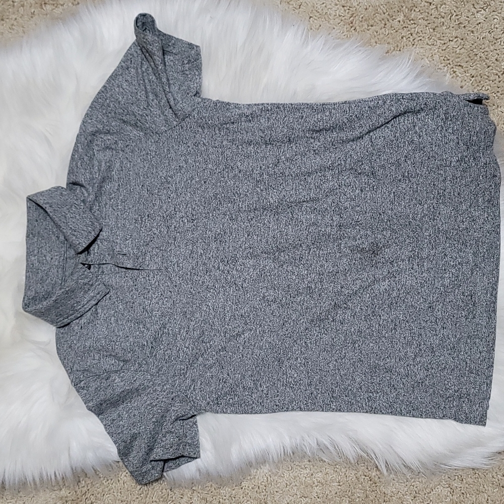 Boys Polo Shirt Gray Size Small